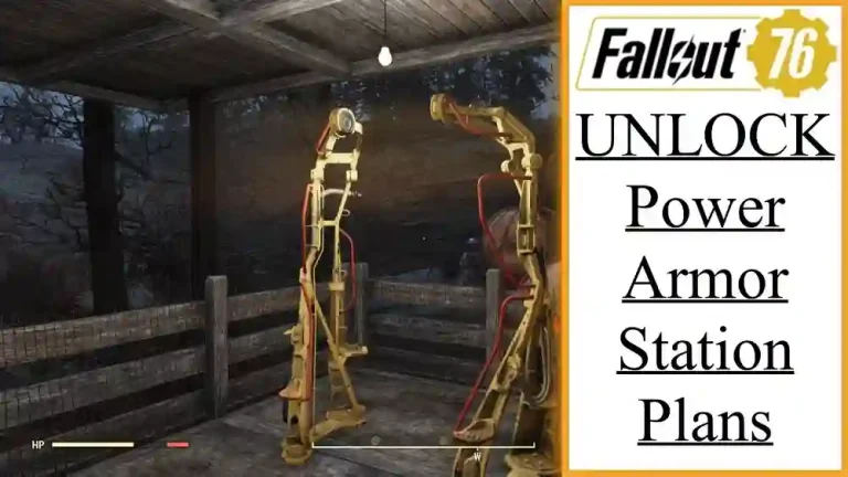Fallout 76 Power Armor Station Plans