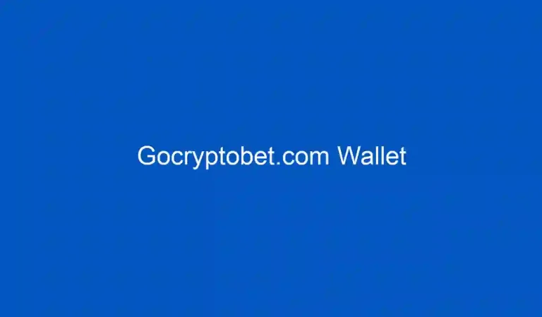 GoCryptoBet Wallet