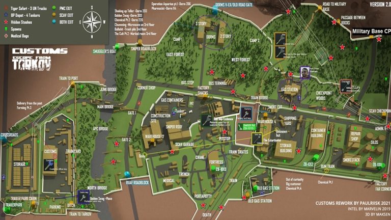 Streets of Tarkov Map